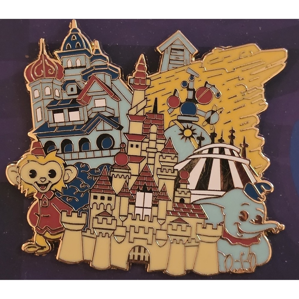 Disney D23 Disney Parks Pin Set w/ Map Backer Display Card Mickey Mouse 1997 - Picture 9 of 9